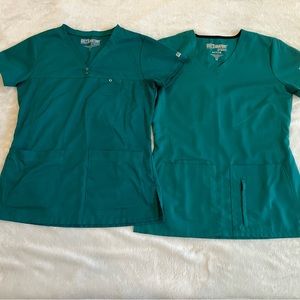 Grey’s anatomy hunter green scrub tops